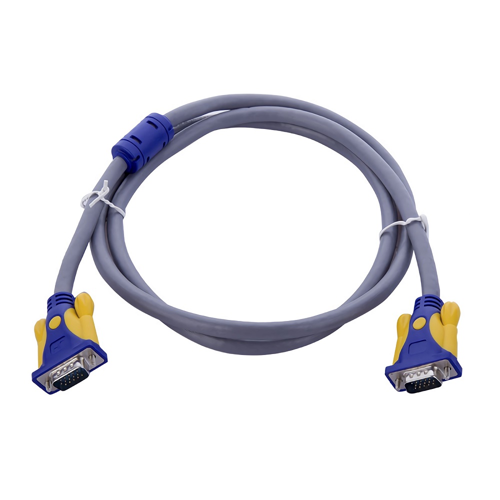 Double Magnetic Ring 3+6 VGA to VGA 1080P Cable Adapter for Computer TV Monitor