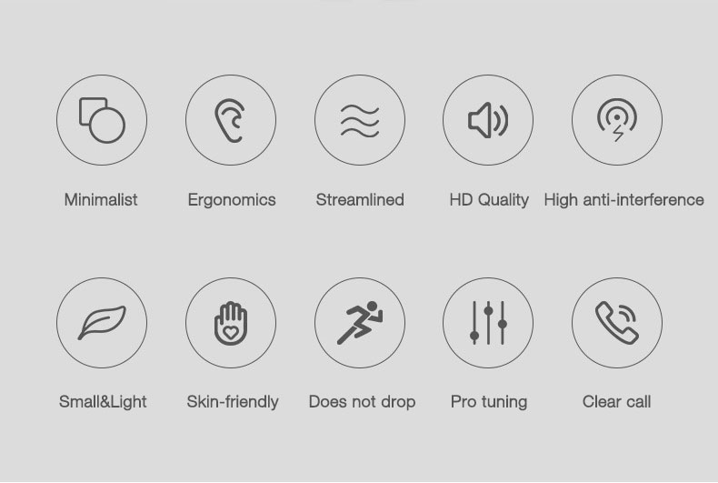 EARDECO Skin-friendly Wired Headphones In-Ear 3.5mm Mobile Headphones with Mic Bass Earphone Earbuds Stereo Sport Phone Headset