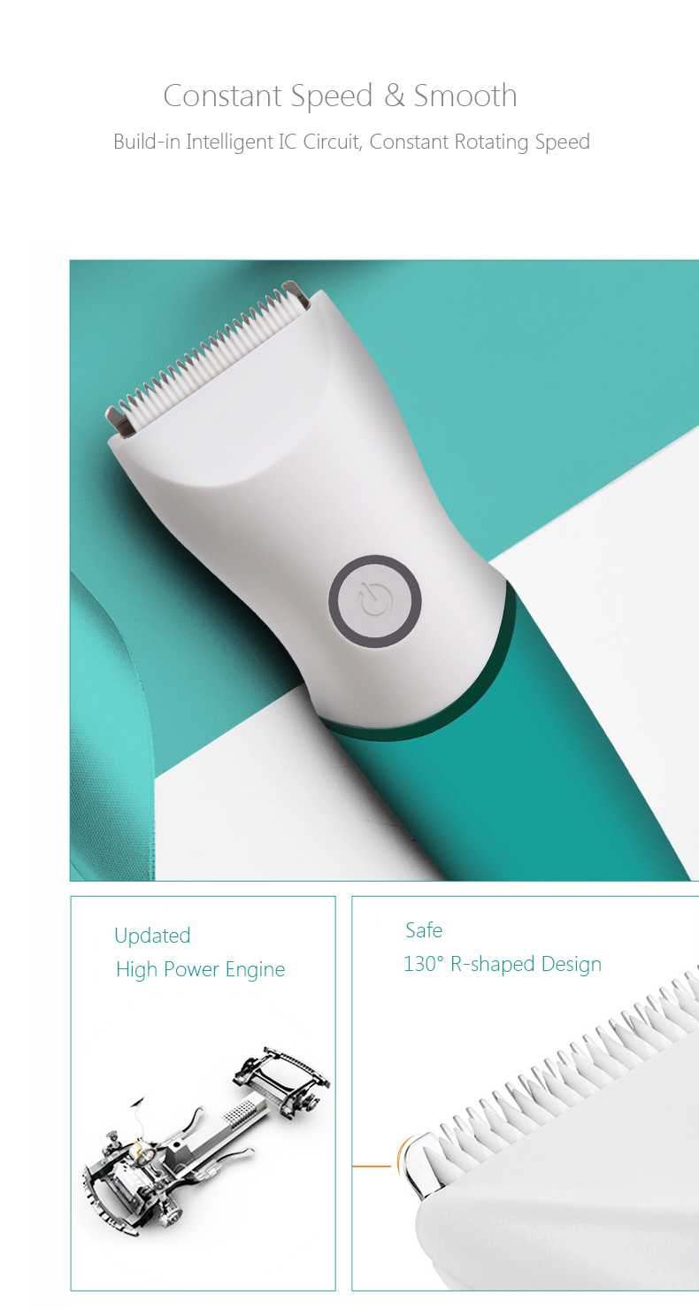 Baby Hair Clipper Kids Clipper Trimmer Fast Rechargeable USB