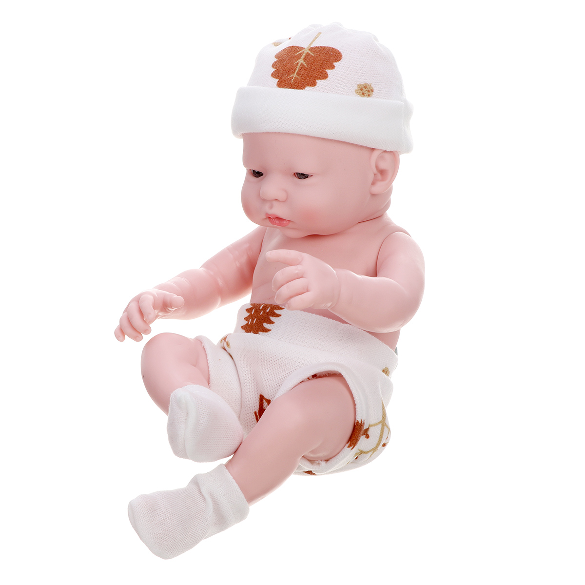 9.5inch Baby Doll Real Life Soft Silicone Doll Baby Girl Realistic Handmade Baby Doll Toy