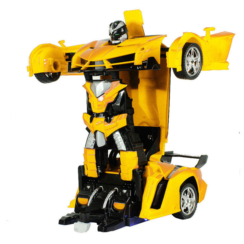 2 In 1 Rc Car Sports Wireless Transformation Robot Models Deformation Fighting Toys - Photo: 7