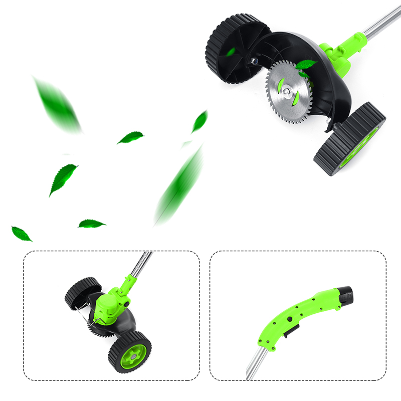 12V Portable Electric Grass Trimmer Handheld Lawn Mower Agricultural Household Gardening Tool W/ 1/2 Battery