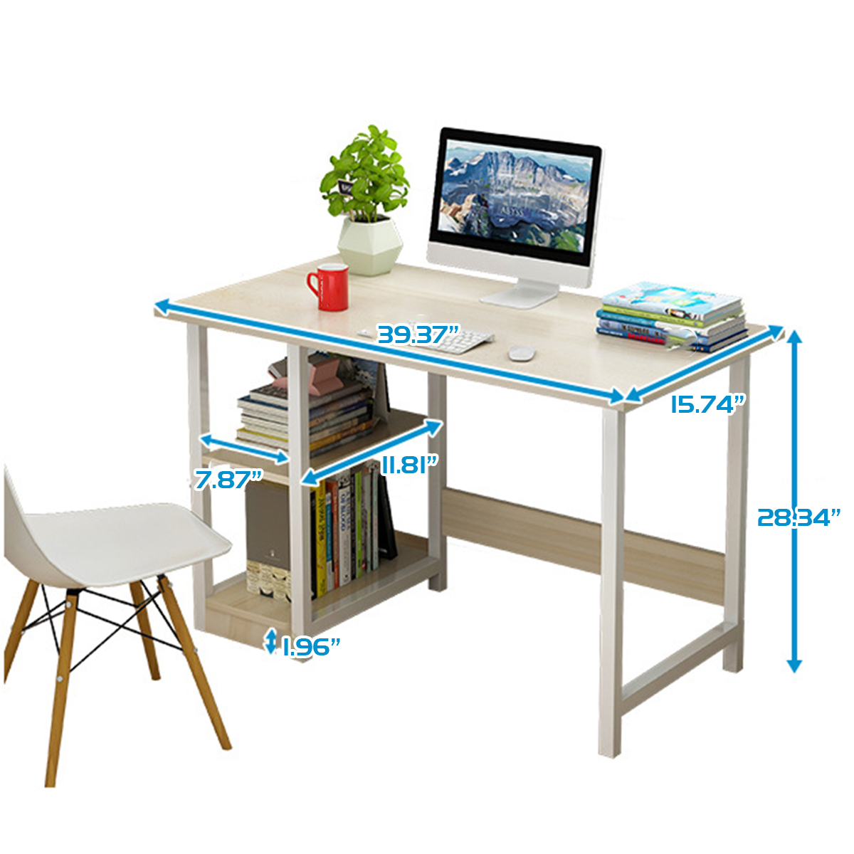 Mesa de computador residencial de mesa de montagem simples Mesa de dormitório de estudante individual Mesa de redação econômica para home office
