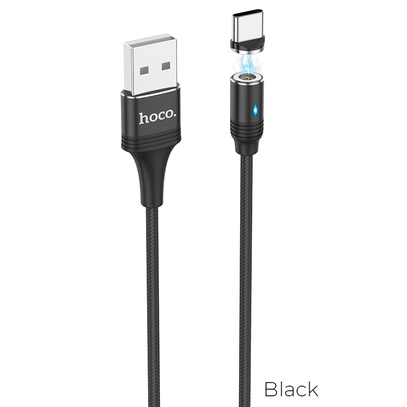 HOCO U76 Magnetic USB to Type-C Micro USB Cable 2A Fast Charging Data Transmission Cord Line 1.2m long For Samsung Galaxy Note 20 For Mi 10 Huawei P40 Mate 40 Pro