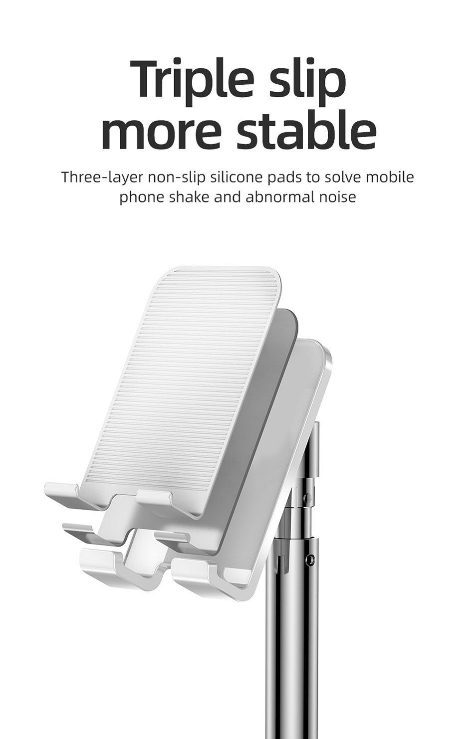 Joyroom Metal Adjustable Phone Holder Stand Multi-angle Flexible Bracket Desk Stand Tablet Cell Phones Support