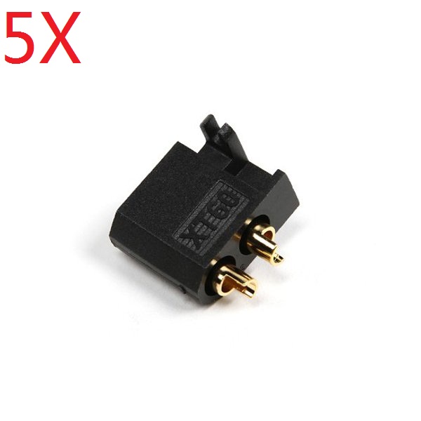 

5X Amass XT60C-M Plug Male XT60 Connector With Mounting Bracket Black
