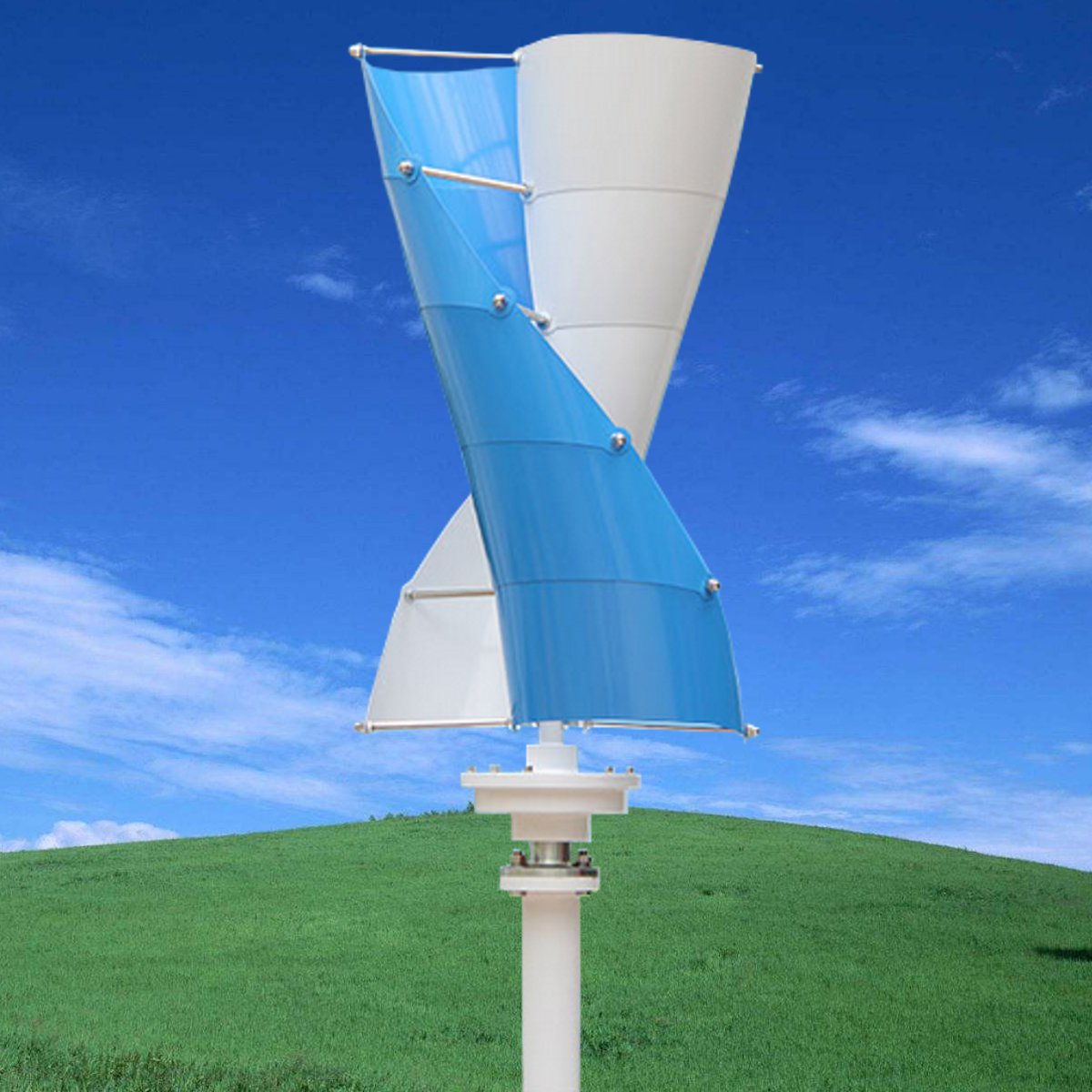 12V 300W Windmill Vertical Wind Turbine Generator Blade ...
