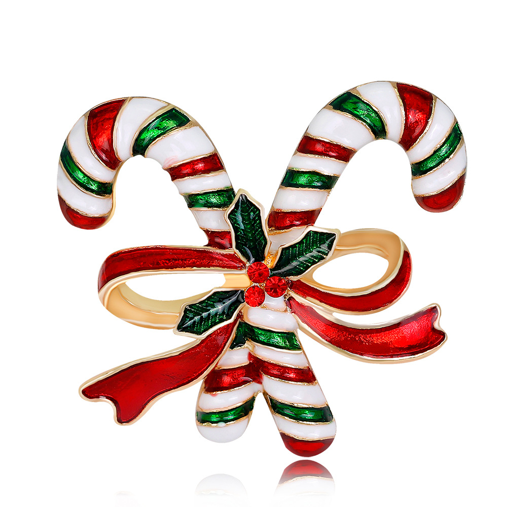 

MloveAcc Рождественские двойные костыли Брошь штыри Красочные эмалевые броши Подарки для Женское Kids Party Fashion Jewelry
