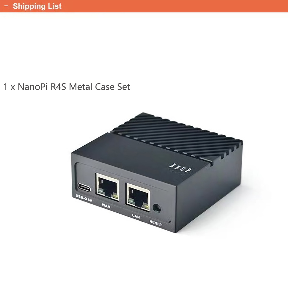 Nanopi R4S Mini Router Open WRT with Dual-Gbps Ethernet Ports 4GB LPDDR4 Based in RK3399 Soc for IOT NAS Smart Home Gateway
