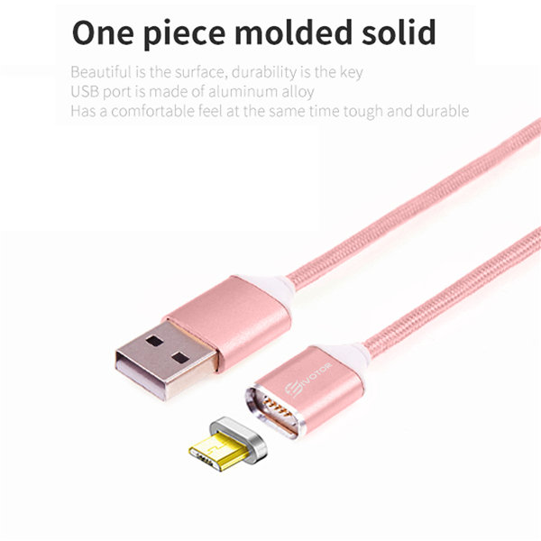 EIVOTOR 1 Meter Magnetic Micro USB Charging Cable for Cellphone Tablet