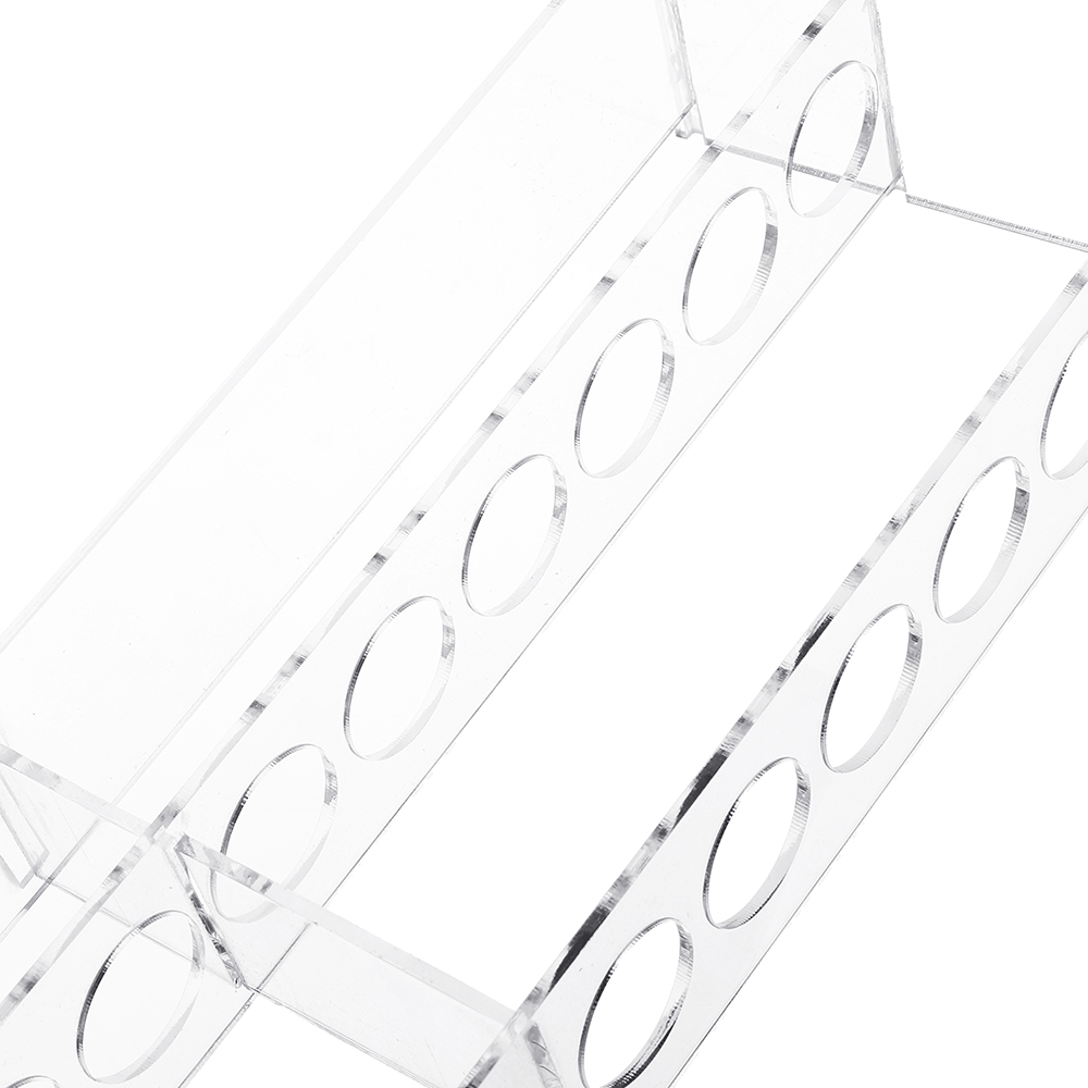 50ml*12-Holes Plexiglass Organic Glass Test Colorimetric Single Row Tube Rack Holder