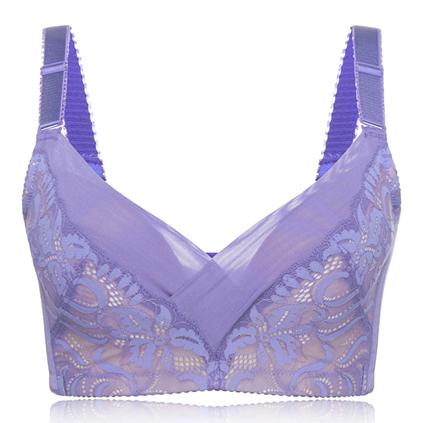 

Deep Plunge Wire Free Lace Side Support Breathable Bra