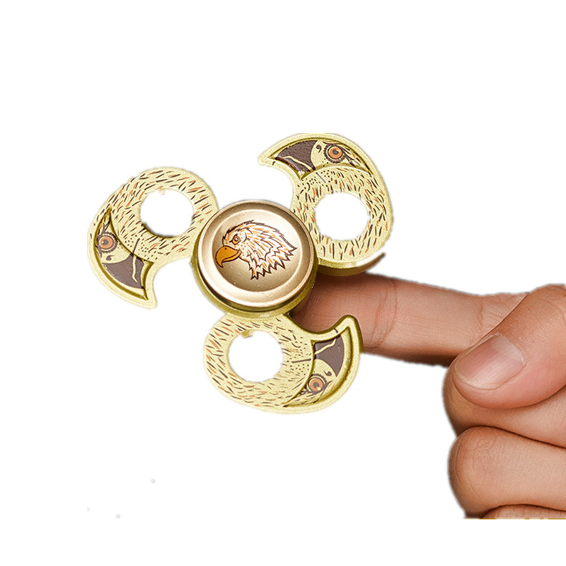 

Aluminum Alloy Eagle Shape Fidget Hand Spinner ADHD Autism Reduce Stress Focus Attention Toys