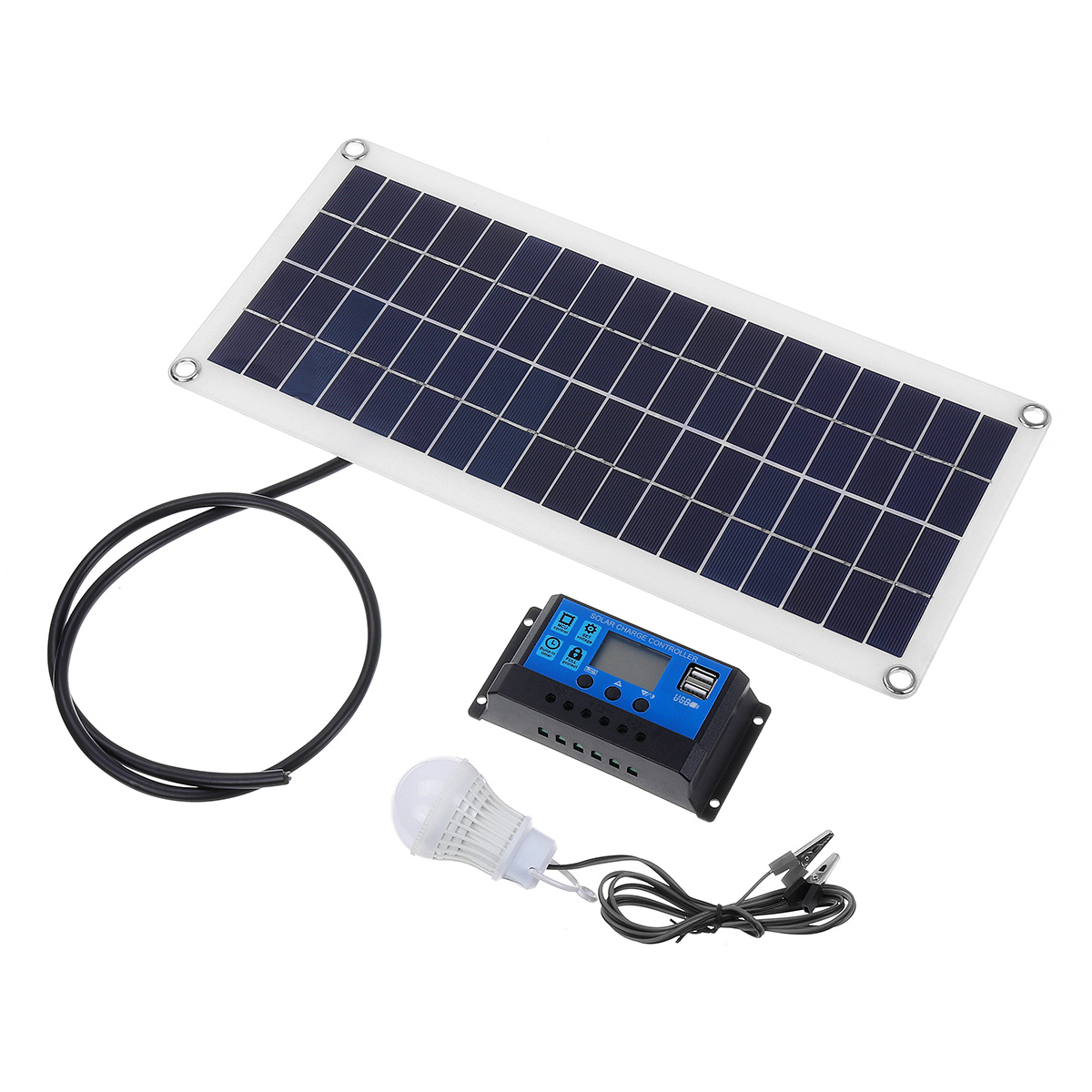 

10W Монокристаллическая Солнечная Панель Солнечная Контроллер Высокоэффективный моно модуль Солнечная Зарядная панель 5W Лампа