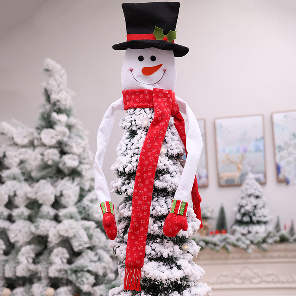 

120x94cm Christmas Tree Snowman Hang On Ornaments Free Style Party Decorations