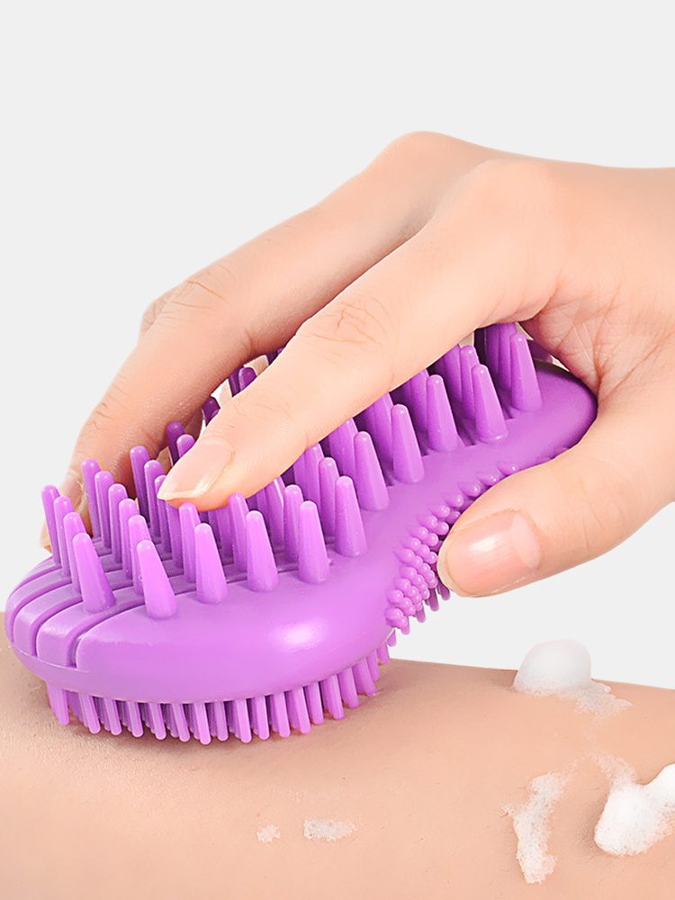 Silicone Bath Brushes Kids Women Men Soft Brush Head Exfoliating Body Scrub Brush