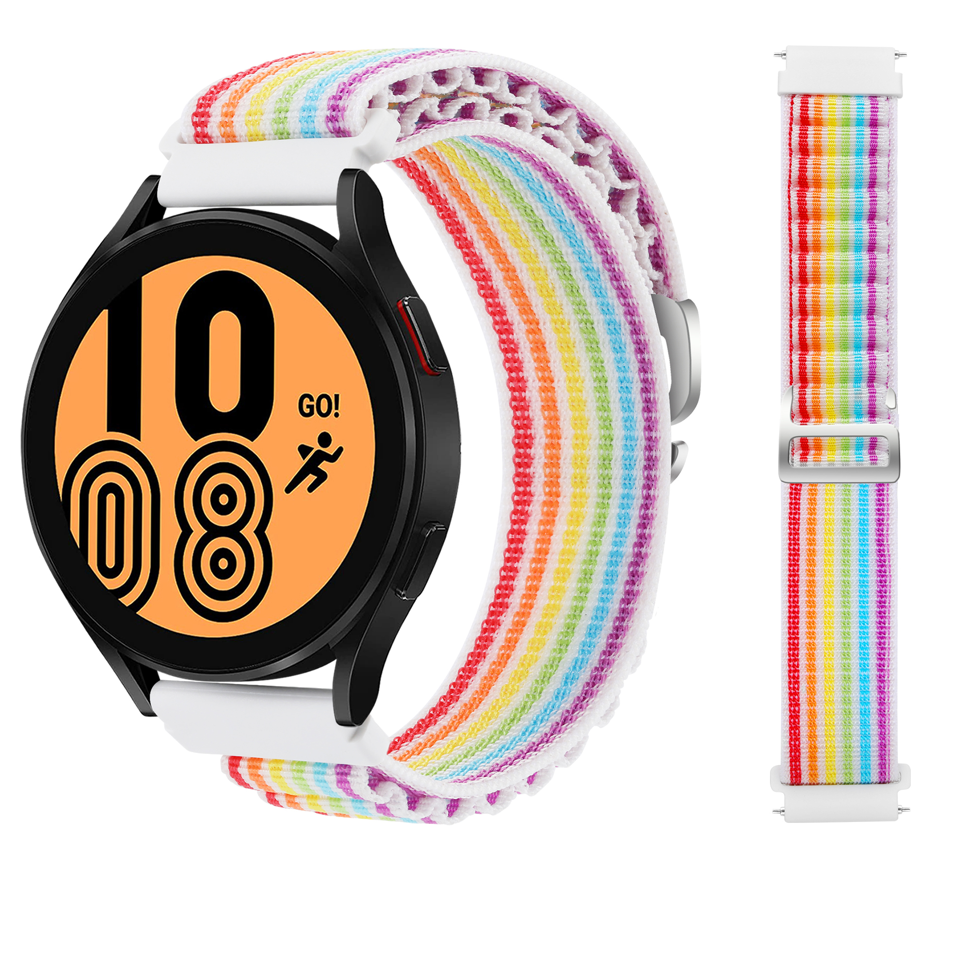 20mm Multi-color Sport Nylon Smart Watch Band Replacement Strap for Samsung Watch 4/5/5 pro