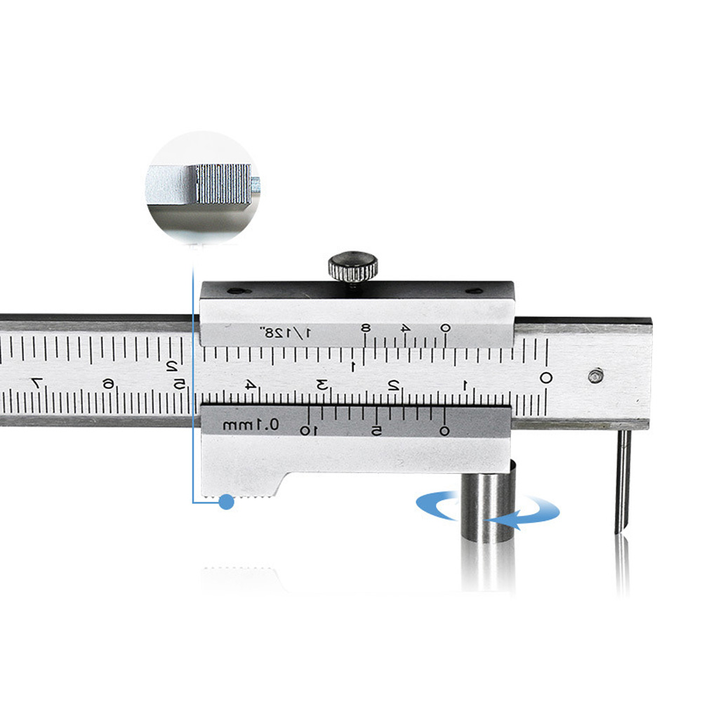 Metric Mark Scraper Caliper Screw Gauge 0-200mm For Woodworking Measuring