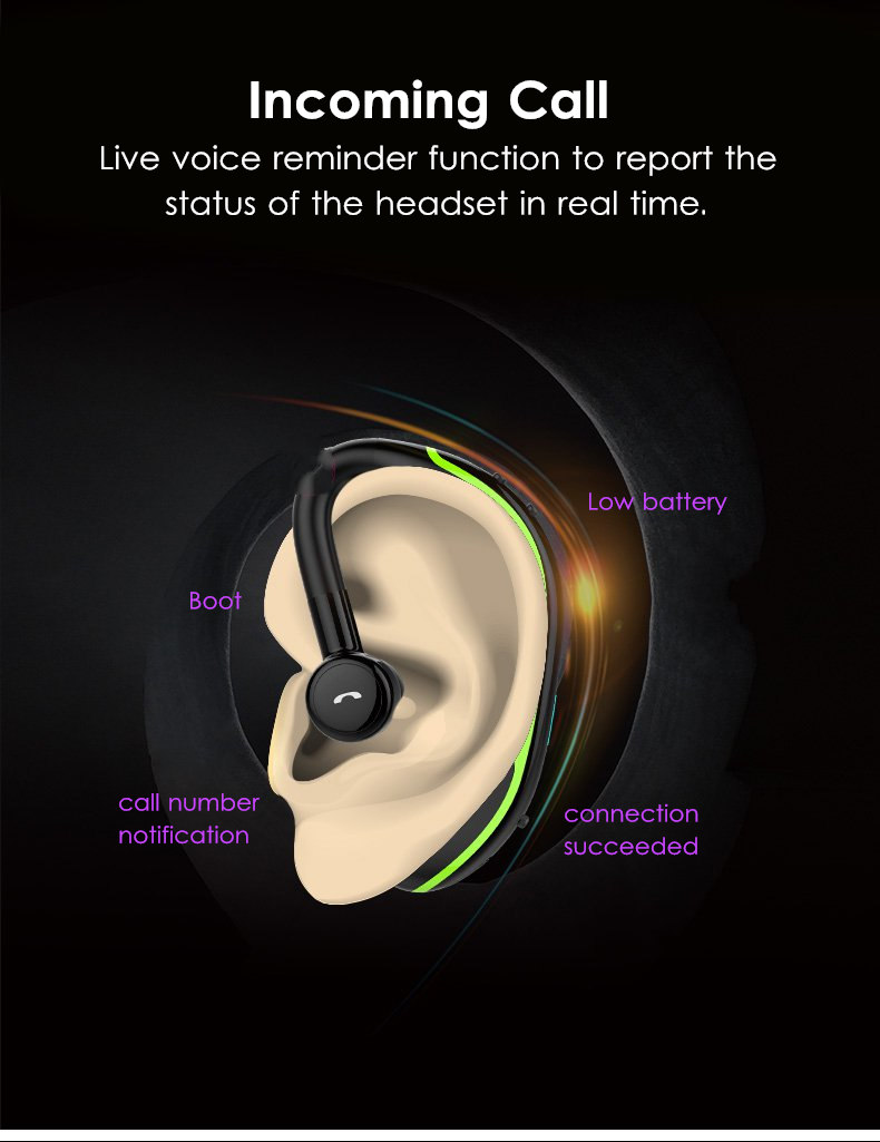 Wireless Bluetooth Earphone Stereo Noise Cancelling Sports Handsfree Headset Earphone With Mic 16