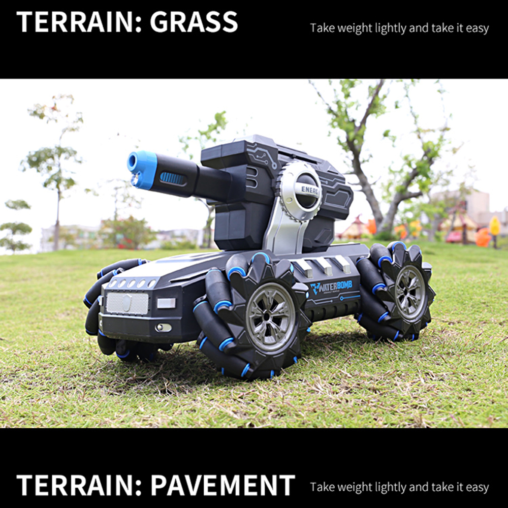 2075A/2076A 2.4G 360 Rotate RC Tank Gesture Controlled Remote Control Stunt Car Vehicles Water Balls Drift Kids Boy Toys - Photo: 6