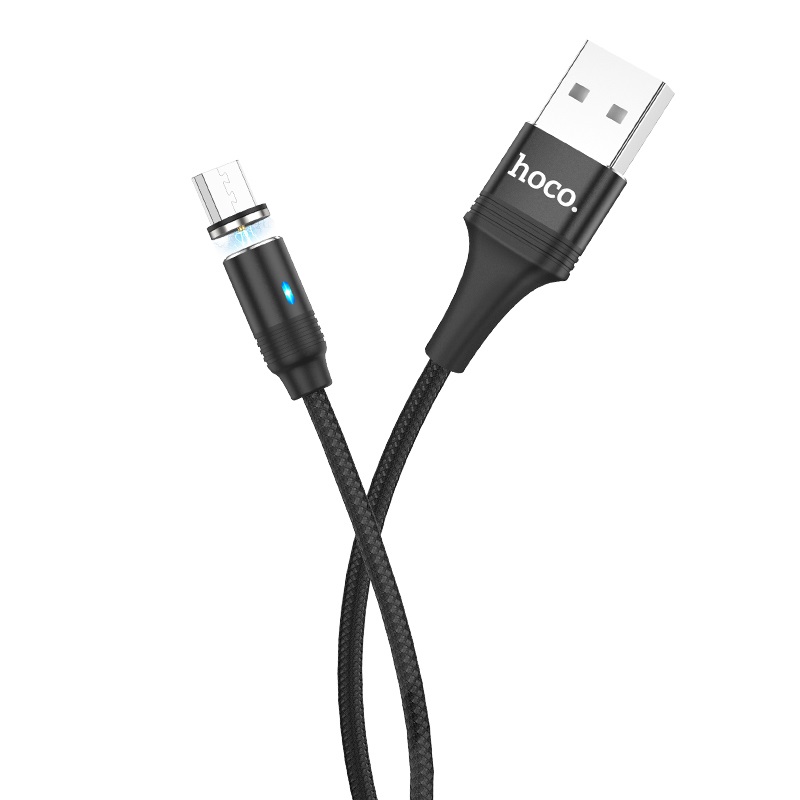 HOCO U76 Magnetic USB to Type-C Micro USB Cable 2A Fast Charging Data Transmission Cord Line 1.2m long For Samsung Galaxy Note 20 For Mi 10 Huawei P40 Mate 40 Pro