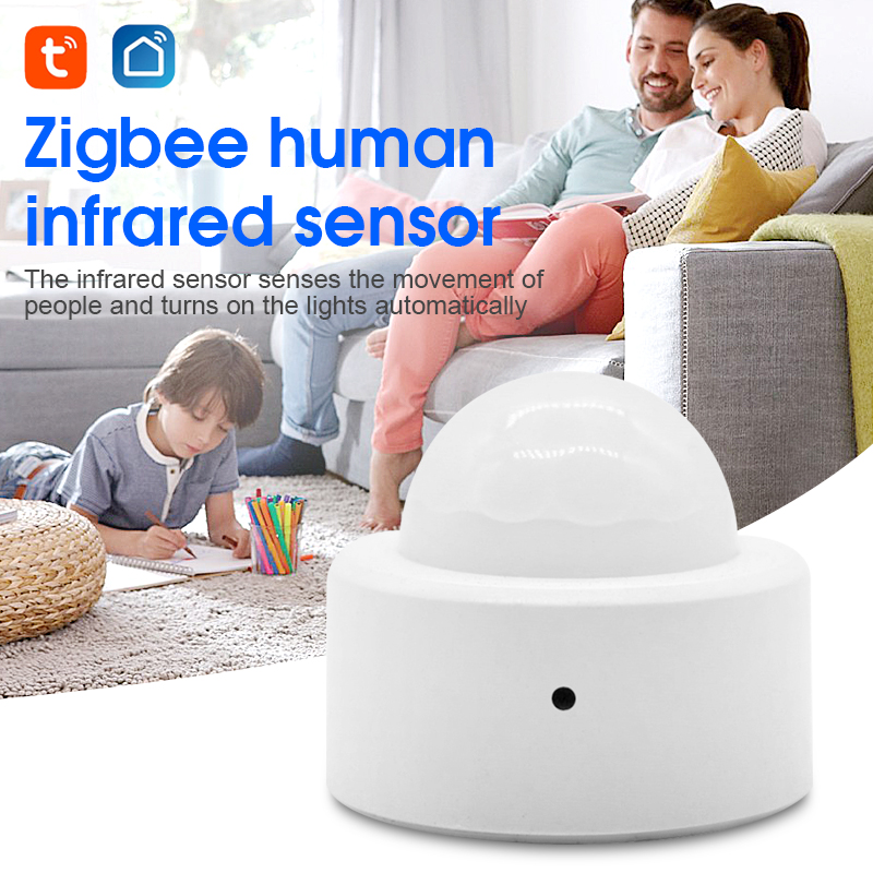 Tuya Zigbe Human Motion Sensor Smart Home PIR Motion Sensor Detector Home Security Smart Life Works with Alexa Google Home