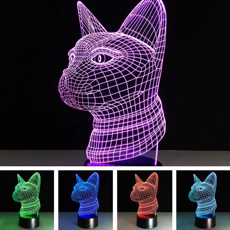 Colorful Festival Halloween LED 3D Illusion Lamp Night Light TF Card Bluetooth Speaker 3