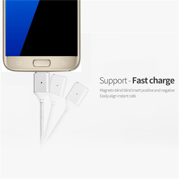 EIVOTOR 1 Meter Magnetic Micro USB Charging Cable for Cellphone Tablet