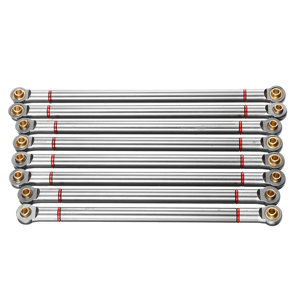 8PC Aluminum Alloy Link Support Rod 313mm Wheelbase For Axial SCX10 1/10 RC Crawler Car Parts - Photo: 6