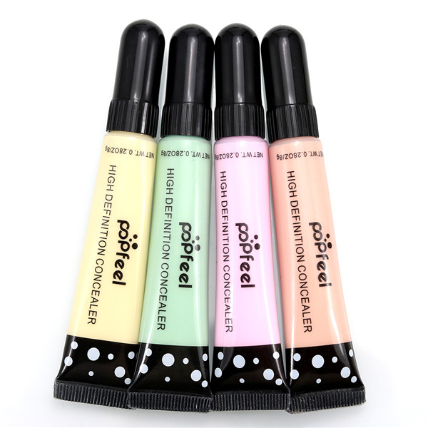 POPFEEL 11 Colors High Definition Concealer Cream Tube Makeup Comestic Facial Light Dark Cute 