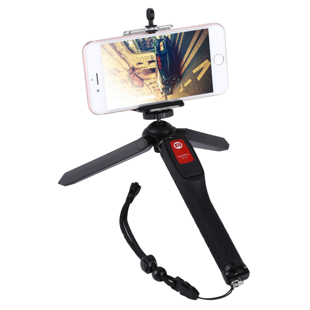 A8 3 In 1 Shutter Remote Mini Tripod Handheld Gimbal Stabilizer W/ Ball Head for Camera Phone Gopro - Photo: 7