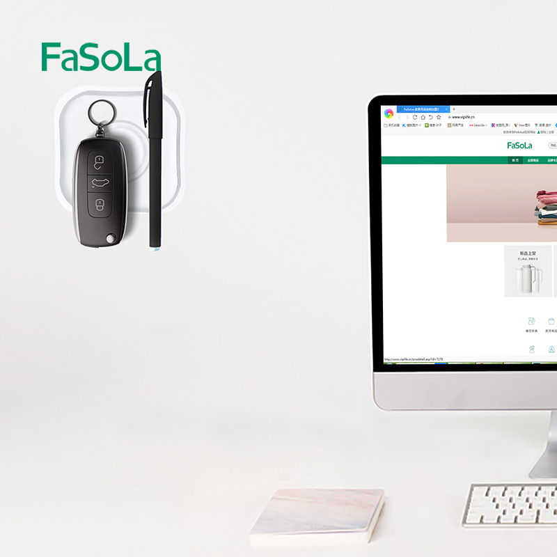 FaSoLa Universal Multi-Function Reusable Magic Nano Rubber Gel Pad Sticker Mobile Phone Holder Cable Organizer for Car Home