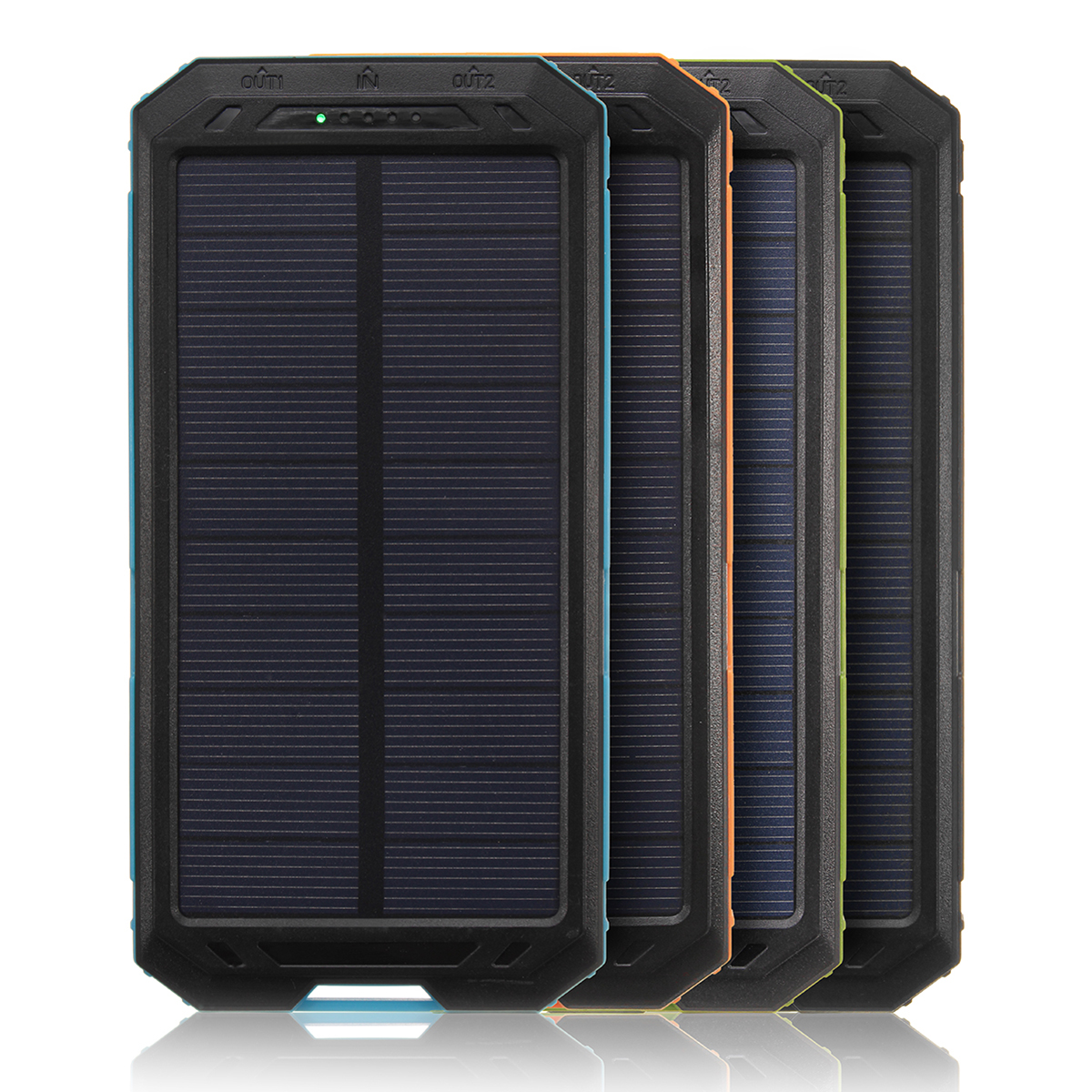 

30000mah Двойной USB Солнечная Батарея Зарядное устройство Universal Водонепроницаемы Солнечная Зарядка панели с помощью LED