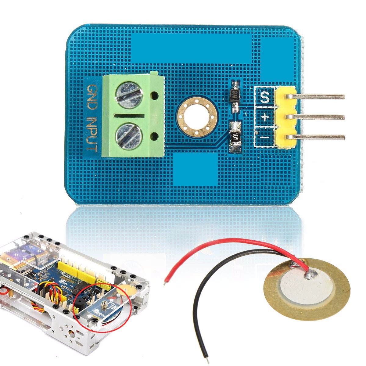 Analog Piezoelectricity Ceramic Piezo Vibration Sensor DIY F Arduino UNO Rev3 