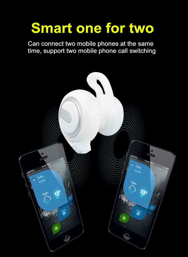 Sports Wireless Magnetic Bluetooth Bass Stereo Earphone Waterproof Handsfree Outdoor for Xiaomi 9