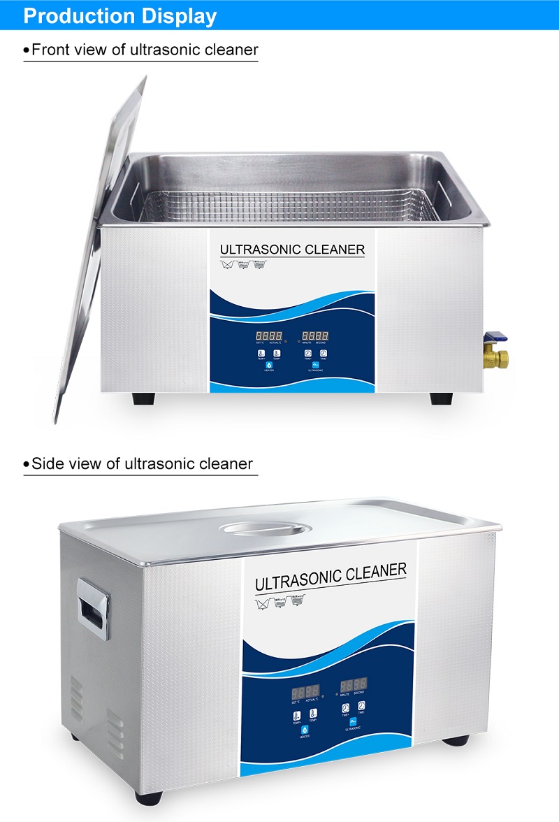 GRANBO GS0822 22L 480W 110V / 220V Limpeza ultrassônica de joias para banho Dental Máquina de lavar ultrassônica Wavee