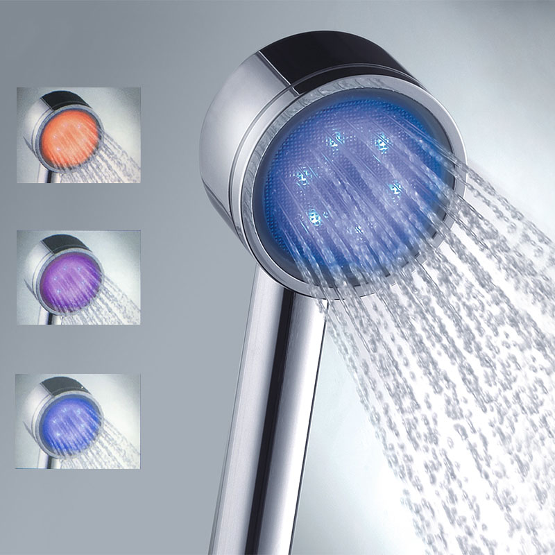 

Гаппо G21 Ванная комната Принадлежности цветful LED Температура ливневой головки Датчик Легкая вода для душа