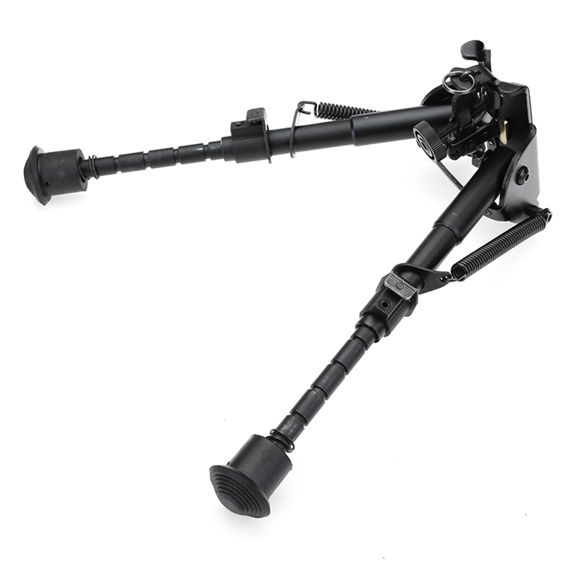 Adjustable Tactical Bipod 6-9 inches Spring Loaded Sling Swivel Notch Leg Stud Mount 18