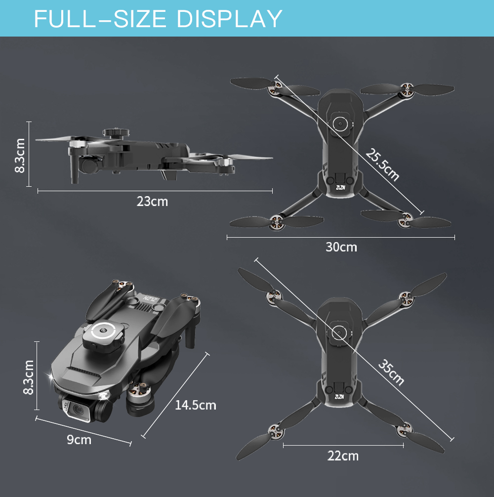 ZLL SG101 PRO WiFi FPV with 4K 720P ESC HD Dual Camera 360° Infrared Obstacle Avoidance Optical Flow Positioning Brushless Foldable RC Drone Quadcopter RTF