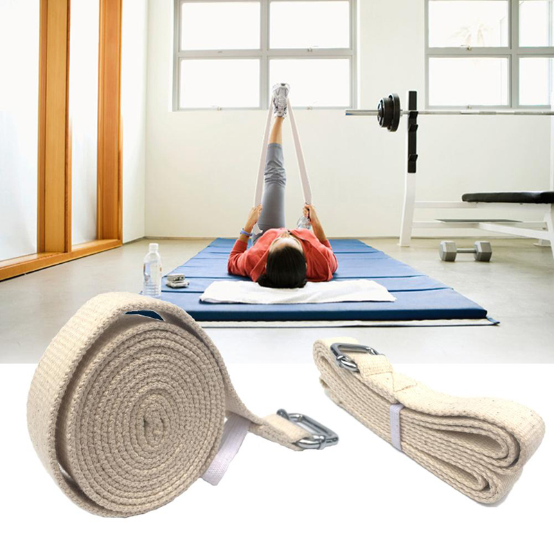 

KALOAD 183cm Pure Cotton Pilates Yoga Strap Belt Fitness Exercise Gym Waist Leg Resistance Bands