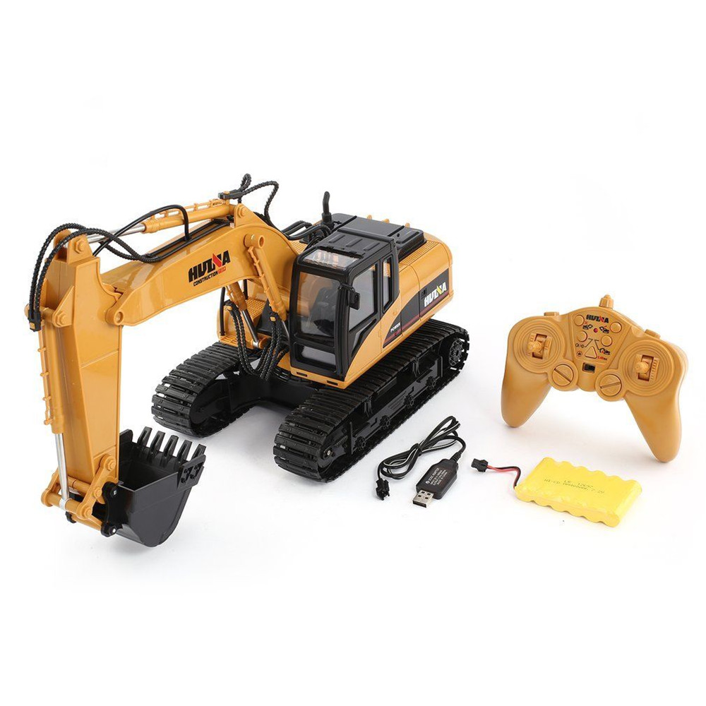 HuiNa Toys 1350 15Channel 2.4G 1/14 Rc Metal Excavator Truck ...