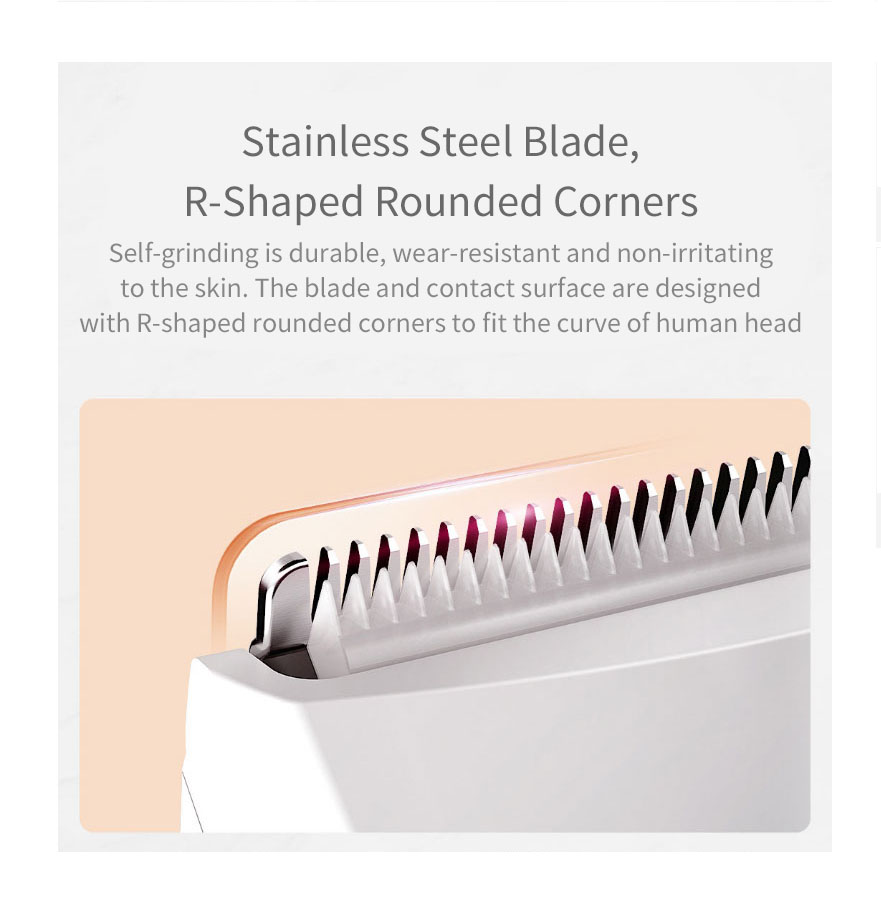 ShowSee C2-W/BK Electric Hair Clipper Portable Household USB Charging Hari Cut Machine IPX7 Waterproof Ceramic Steel Cutter From 
