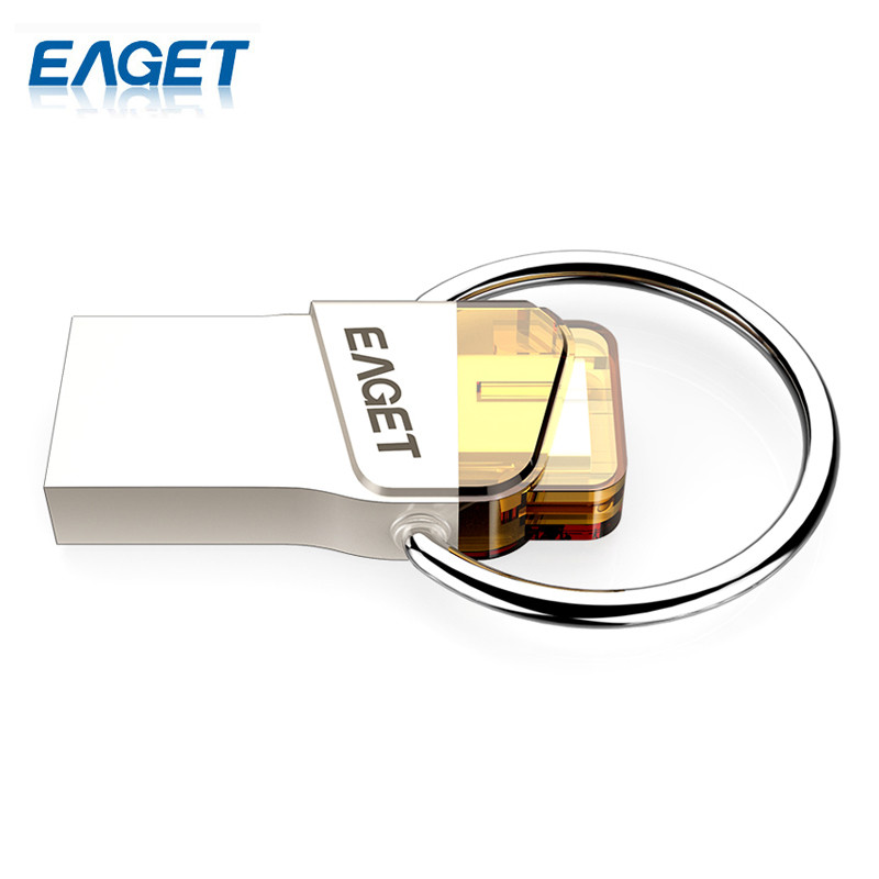 Original EAGET CU66 Type-C and USB3.0 2 in 1 Flash Drive For Smartphone Computer Laptop