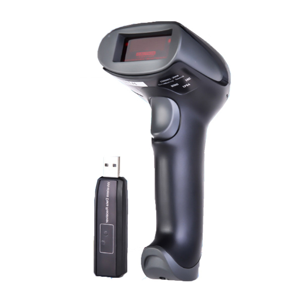 

2.4GHz Handheld Bluetooth Wireless Laser USB Barcode Scanner Scan Label Reader POS 300M Distance
