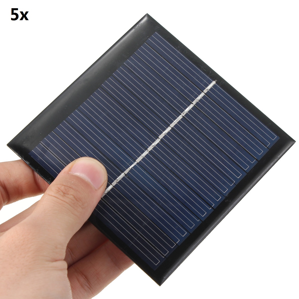 5Pcs 5.5V 1W 180mA Polycrystalline 95mm x 95mm Mini Solar Panel Photovoltaic Panel 86
