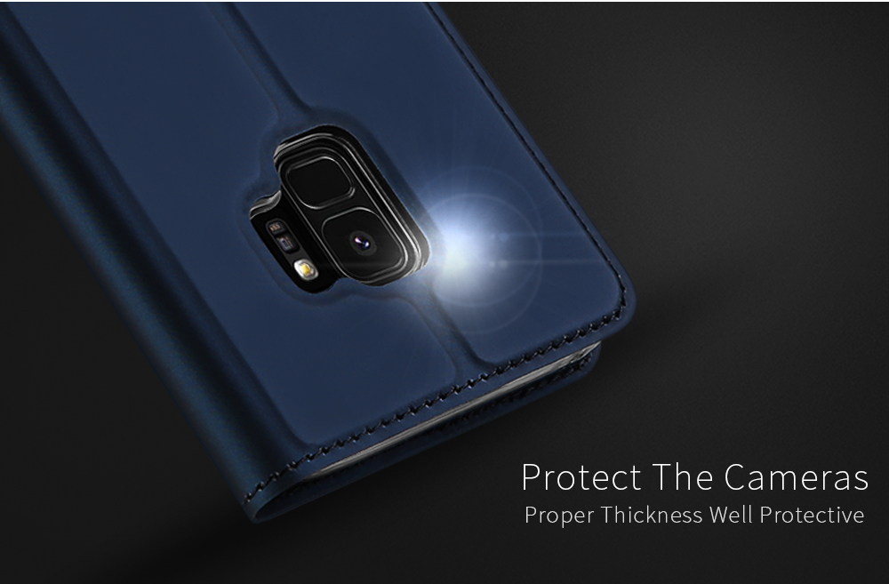DUX DUCIS Card Slot Magnetic Flip Bracket Protective Case for Samsung Galaxy S9