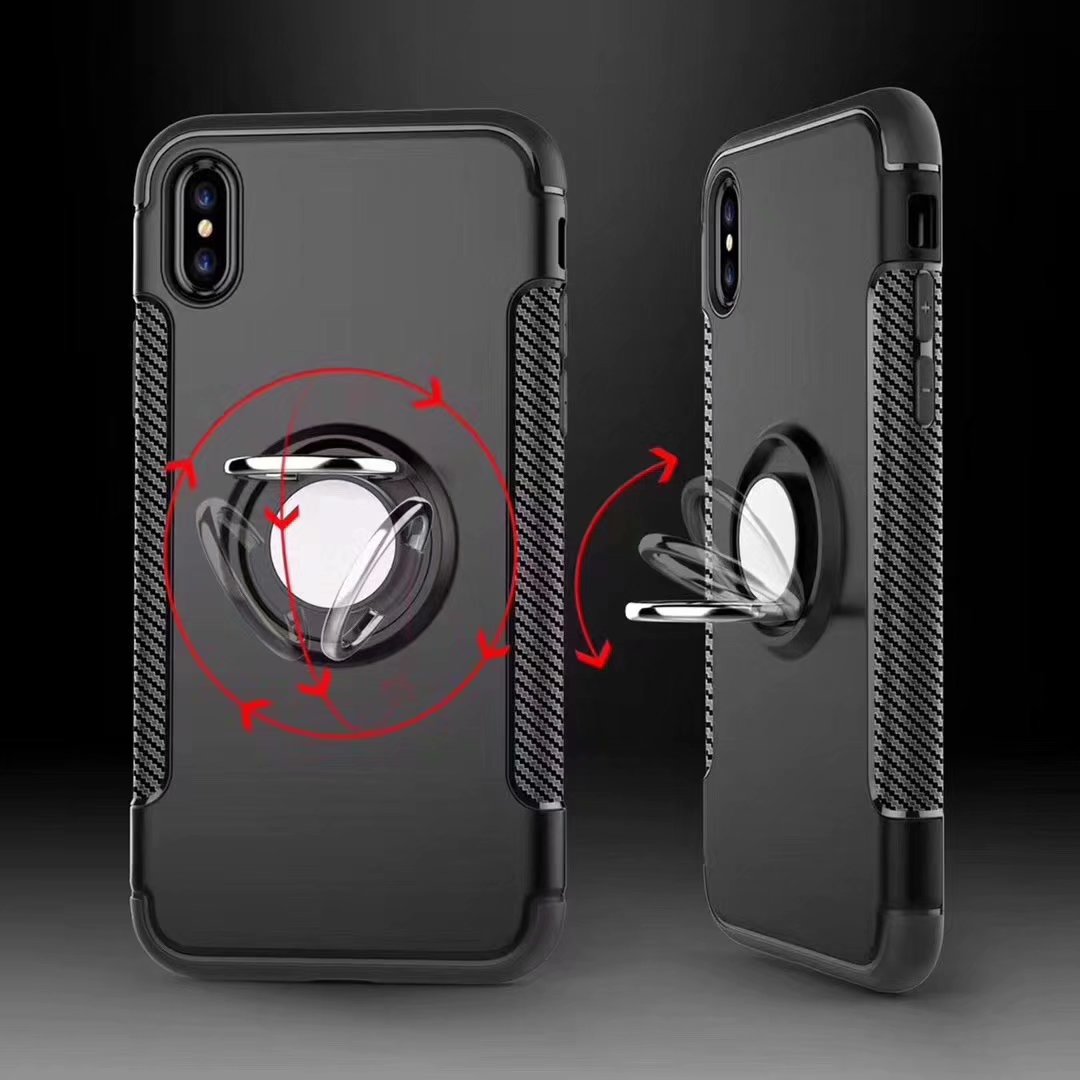 

Bakeey Anti-slip Shock-proof 360° Adjustable Ring Holder Protective Case for Xiaomi Mi8