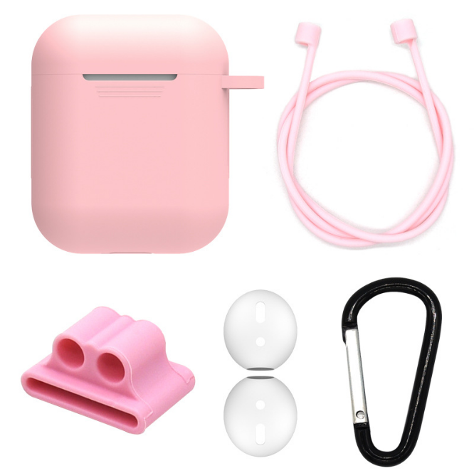 Bakeey Silicone Protective Case Wireless Earphone Anti-lost Rope Silicone Earphone Sleeve for Airpods 1 Generation