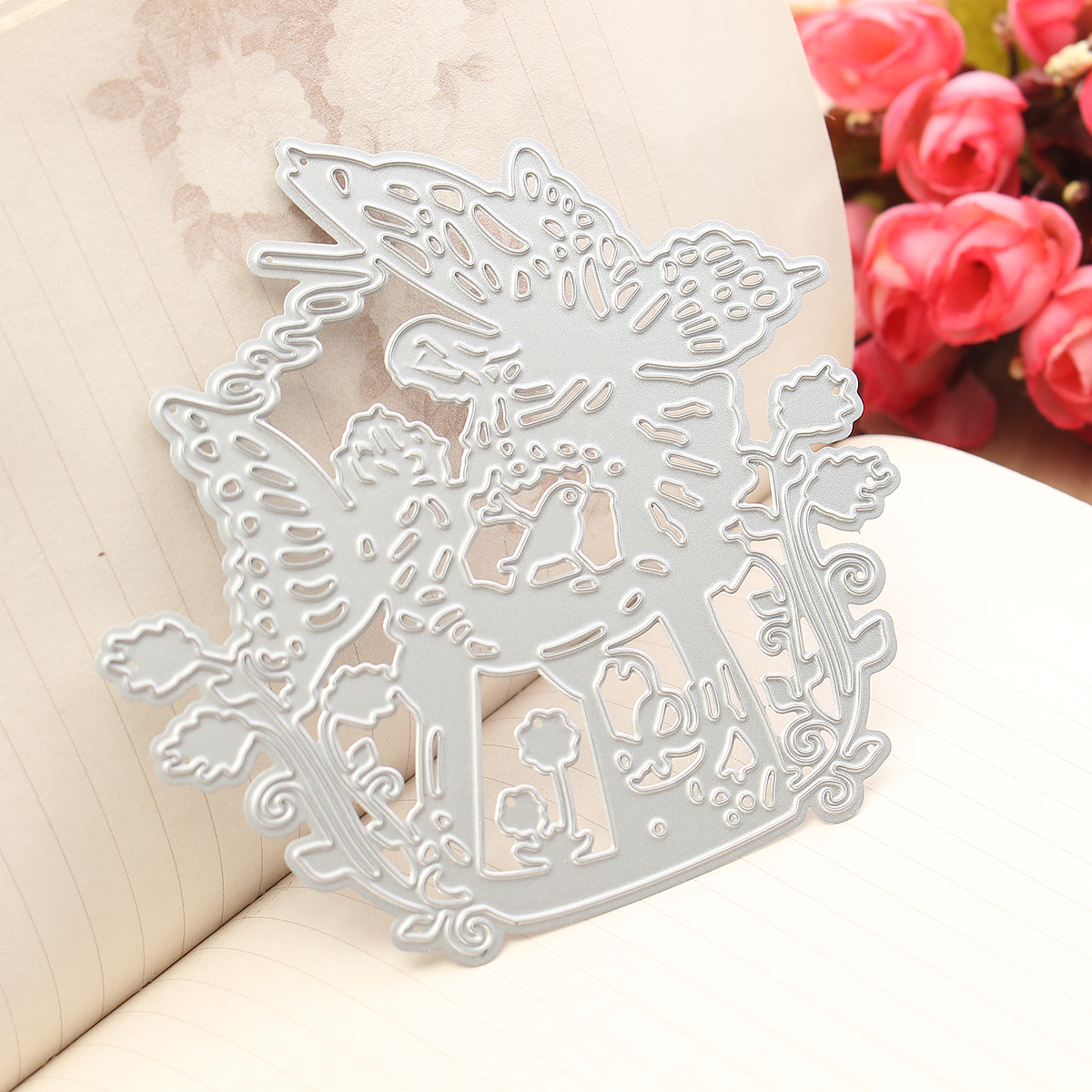 

Flower Fairy Steel DIY Cutting Dies Stencil Scrapbook Card Album Paper Embossing Craft Decoration