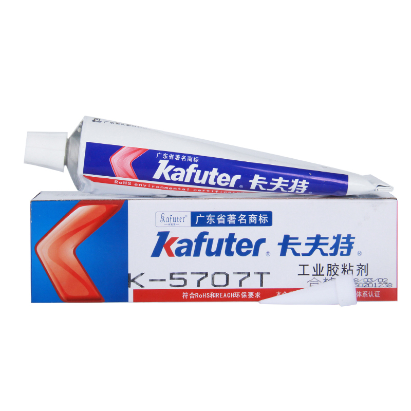 Kafuter K-5707T 100g Transparent Silicone Capacitance Fixed Rubber Plastic Metal Bonding Quick-drying